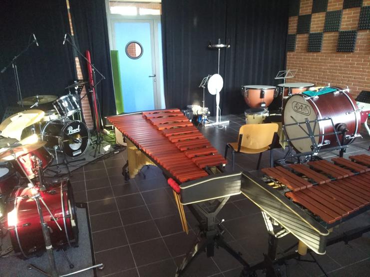 Immagine aula_percussioni del liceo Musicale Rodari