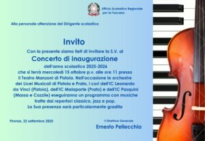 Invito Concerto di di inaugurazione 