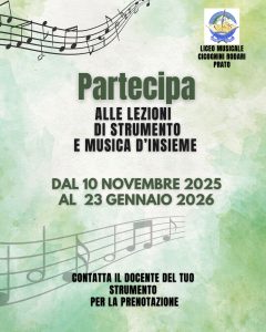 Link Prenotazione lezione di strumento al Liceo Musicale a.s. 25-26